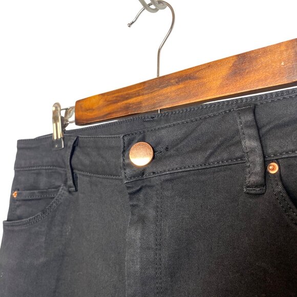 ASOS Denim Women's Black High Rise Ankle Cropped Jeans Size 34x26 - Picture 4 of 6